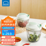 乐扣乐扣（LOCK&LOCK）多功能手动料理器 拉蒜器绞肉蔬菜搅碎机蒜泥器 3刀头款400ml 