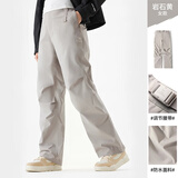 骆驼（CAMEL）【王俊凯同款】户外滑雪裤女三防水直筒裤加绒长裤冲锋裤 6806