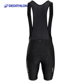 迪卡侬（DECATHLON）公路骑行裤男自行车骑行服骑行短裤内裤骑行装备 新RC100背带骑行短裤-男款 S
