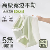 Tuban莫代尔一次性内裤女士高腰旅行大码内裤产妇产后专用无痕抑菌内档 精选超柔莫代尔【莫兰迪色 5条】 L 【建议100-125斤】