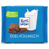 瑞特滋（RITTER SPORT）德国进口榛子果仁牛奶巧克力黑巧克力糖果喜糖纯可可脂休闲零食 牛奶巧克力袋装100g