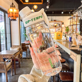 NEXT ROAD英国联名tritan水杯女生高颜值夏季大容量运动杯男生上学专用水壶 白色【 tritan材质】 860ml