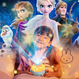 迪士尼（Disney）玩具女孩生日礼物儿童投影仪超高清星空投影灯爱莎公主小夜灯