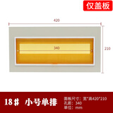 GEIYURIC PZ30配电箱铁盖板面板 单双三排明暗装盒盖子家用电表箱盖板 小型18回路铁盖