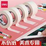 得力（deli）美纹胶带 小卷芯 瓷砖美缝剂工具美纹纸胶带 装修遮蔽刷漆保护膜分色美文纸美工 宽2.4cm【1卷】每卷18.2米