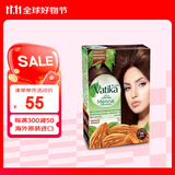 瓦提卡（vatika）印度进口瓦提卡Vatika海娜粉染发剂染发粉植物精华自然黑染发剂 浅棕色#（60g/盒 分6小袋）