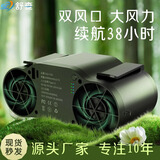 舒查挂腰电风扇随身大容量工地户外工作焊工超长续航制冷超大风力便携带夹腰间腰带腰挂式充电小型空调 2025新升级神州15号【15000毫安】