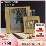 WEDGWOOD结婚礼物 威基伍德 王薇薇Vera Wang 爱之结绳 金色香槟杯 香槟对杯 2支