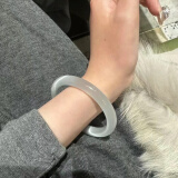 朝遇猫眼手镯女真品猫眼石冰透玉镯叮当镯贵妃手环冰种520情人节礼物 56圈口【90-100】