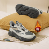 361°运动鞋男冬季加绒保暖复古休闲老爹跑步棉鞋子男672336762F-1