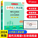 小升初入学必刷题 小学生毕业升学知识大盘点现代文/古诗文阅读理解答题模板技巧精选密考真题训练