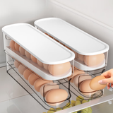 家の物语日本鸡蛋收纳盒冰箱侧门收纳盒厨房自动滚蛋鸡蛋架托滑梯鸡蛋盒