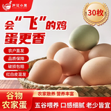 芦花小黑土鸡蛋农家鸡蛋30枚*1箱鲜鸡蛋早餐食材优质蛋白土鸡蛋农家散养鸡 30枚混装约1350g（约2.7斤）
