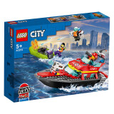 乐高（LEGO）积木拼装城市组60373消防救援艇5岁+男孩儿童玩具生日礼物