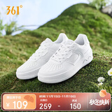 361°运动女鞋秋冬季透气开学厚底增高小白休闲板鞋子女682426611-1