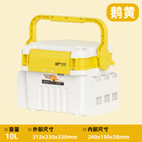 佳钓尼双层路亚钓箱2024多功能插竿可坐加厚超轻大容量收纳箱10L空箱