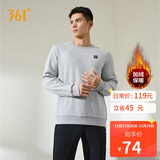 361°卫衣男装秋冬季长袖运动服休闲圆领宽松加绒上衣服652344801D-7