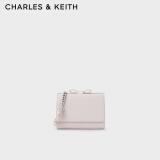 CHARLES&KEITH蝴蝶结斜挎包包女包女士CK2-70840305-4 粉红色Pink S