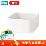 NITORI宜得利家居 日式简约塑料家用厨房用品收纳整理托盘白色WHNBRANC S