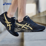 亚瑟士ASICS男子缓震透气跑鞋 GEL-CONTEND 4 黑色/金色 42 