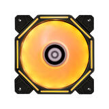 宁美 定制 N系列 台式电脑机箱风扇 主机散热风扇 LED 炫光 12CM 静音 降温 /单拍不发货/搭配主机下单 宁美N3魔环 黄灯