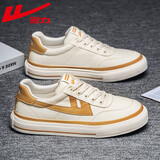 回力男鞋帆布鞋男2025秋季百搭时尚板鞋低帮情侣鞋男士休闲鞋子 米卡其 41