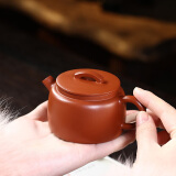 藏壶天下宜兴紫砂壶纯手工小容量朱泥全手工茶具玲珑汉瓦壶