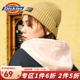 dickies 毛线帽 男女同款字母绣标针织帽 9542 卡其色 均码