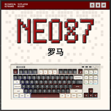 首席玩家（1st player）NEO87三模客制化机械键盘无线蓝牙Gasket结构全键热插拔办公电竞专用键盘RGB自定义驱动 罗马 三模 88键
