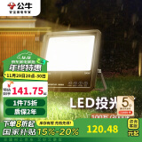 公牛（BULL）LED投光灯户外路灯庭院灯露营灯 IP65防水高亮度100W-3000K暖白光