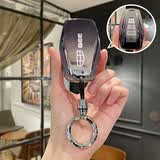 绅创适用于吉利钥匙套星越L缤越博越L星瑞帝豪远景X3/6豪越缤瑞包扣壳 吉利-D款-渐变黑+圆扣-软胶系列