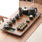 唐丰功夫茶具套装家用整套自动烧水一体茶盘茶杯茶壶办公会客现代茶台 曲流茶盘+福猪茶壶14头+茶道