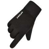 博沃尼克冬季加绒保暖触屏户外骑行运动开车防风防滑防寒触屏跑步手套冬季