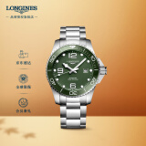 浪琴（LONGINES）瑞士手表 康卡斯潜水系列 机械钢带男表L37824066