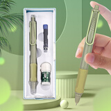 英雄（HERO）钢笔 1356香酪系列 按动正姿小学生练字日常书写自动型墨水笔 EF尖 橄榄绿