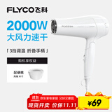 飞科（FLYCO）电吹风机家用发廊大功率2000W速干恒温便携可折叠白色FH6232