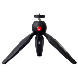 曼富图（Manfrotto）PIXI Mini Tripod 桌面三脚架 便携式微单卡片相机迷你桌面三脚架手持球形云台 黑色