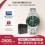 安普里奥·阿玛尼（Emporio Armani）飞行员系列 多功能三眼计时石英手表男生日礼物送男朋友AR11529