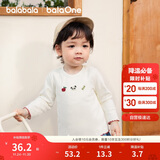 巴拉巴拉balaOne儿童t恤男女宝长袖上衣打底衫2025秋装弹力萌208325100201