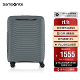 新秀丽（Samsonite）行李箱25英寸拉杆箱简约大波浪箱旅行箱KJ1钢青色托运密码箱