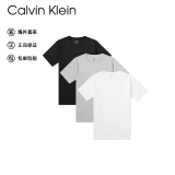 Calvin Klein CK男士T恤短袖打底衫3件装000NB4011E MP1黑白灰（3件装） M 