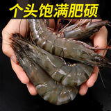 活冻黑虎虾 超大虾类大虾生鲜老虎虾冰鲜对虾鲜海虾 新货3盒装-3斤 1350g(净重)  【18-21厘米】10只装/盒