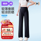 婧麒（JOYNCLEON）孕妇裤春秋薄款外穿阔腿休闲裤长无托腹孕妇装 黑色L Jyk178379