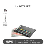 INJOYLIFE男士小钱包短款2022新款真皮钱夹驾驶证皮夹创意学生 黑色