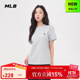 MLB短袖T恤男女时尚秋季休闲经典纯色圆领25新款3ATSB0153-44MGS-XXL
