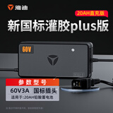 雅迪（yadea）电动车原装充电器铅酸石墨烯电池充电器智能散热60V20Ah-国标口plus