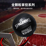 SPALDING篮球TF传奇大师赛事全粒面黑银PU室内外兼用7号76-871Y
