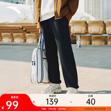 安踏加绒保暖运动裤男士卫裤冬季针织户外跑步长裤休闲裤束脚收口