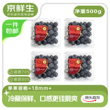 京鲜生 云南蓝莓 4盒18mm+装 125g/盒 生鲜水果 源头直发 包邮