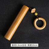 观玉老料玉竹实心竹手把件竹雕刻素竹文玩摆件墩子水晶料 玉竹-素竹＋竹环